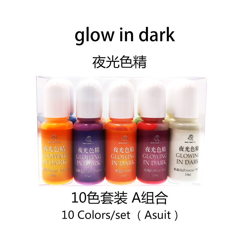 DIY luminous liberated UV Crystal drop gel Silicone Mold color Palette with luminous essence