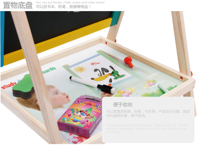 Small children's wooden color palette