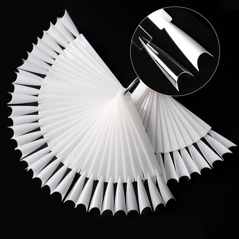 Cross-Border Manicure Fan-Shaped Color Palette New Ghost Tip Nail Tip Pointed French Nail Polish Display Color Disk Nail Tip 50 Colors Cross-Border Manicure Fan-Shaped Color Palette New Ghost Tip Nail Tip Pointed French Nail Polish Display Color Disk Nail Tip 50 Colors