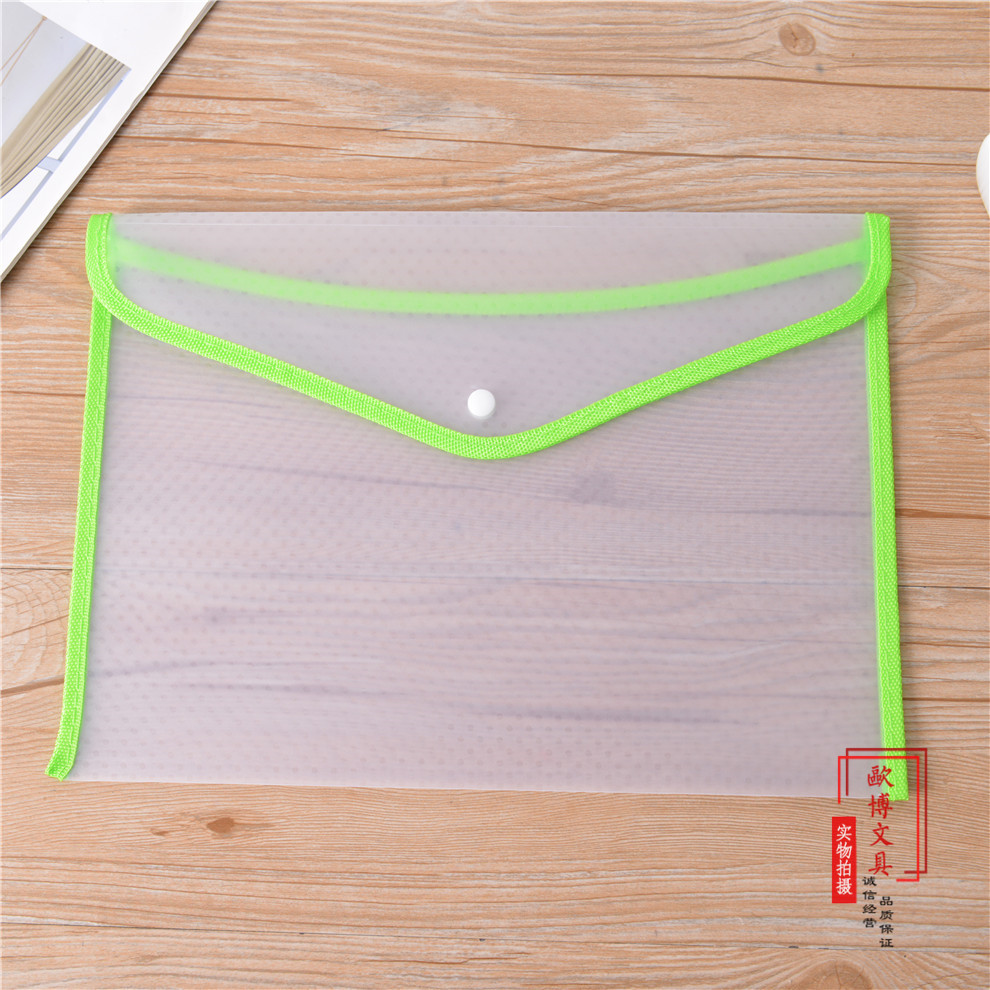 A4 File Transparent Material Storage Student Test Paper Office Supplies Thickened Waterproof Bill Portfolio by Pocket