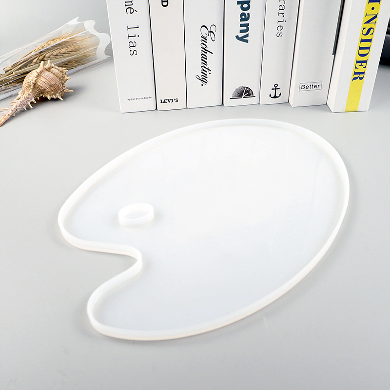 DIY Crystal Glue Mold Creative Handmade Mirror Palette Drawing Board Resin Table Filling Material Silicone Mold