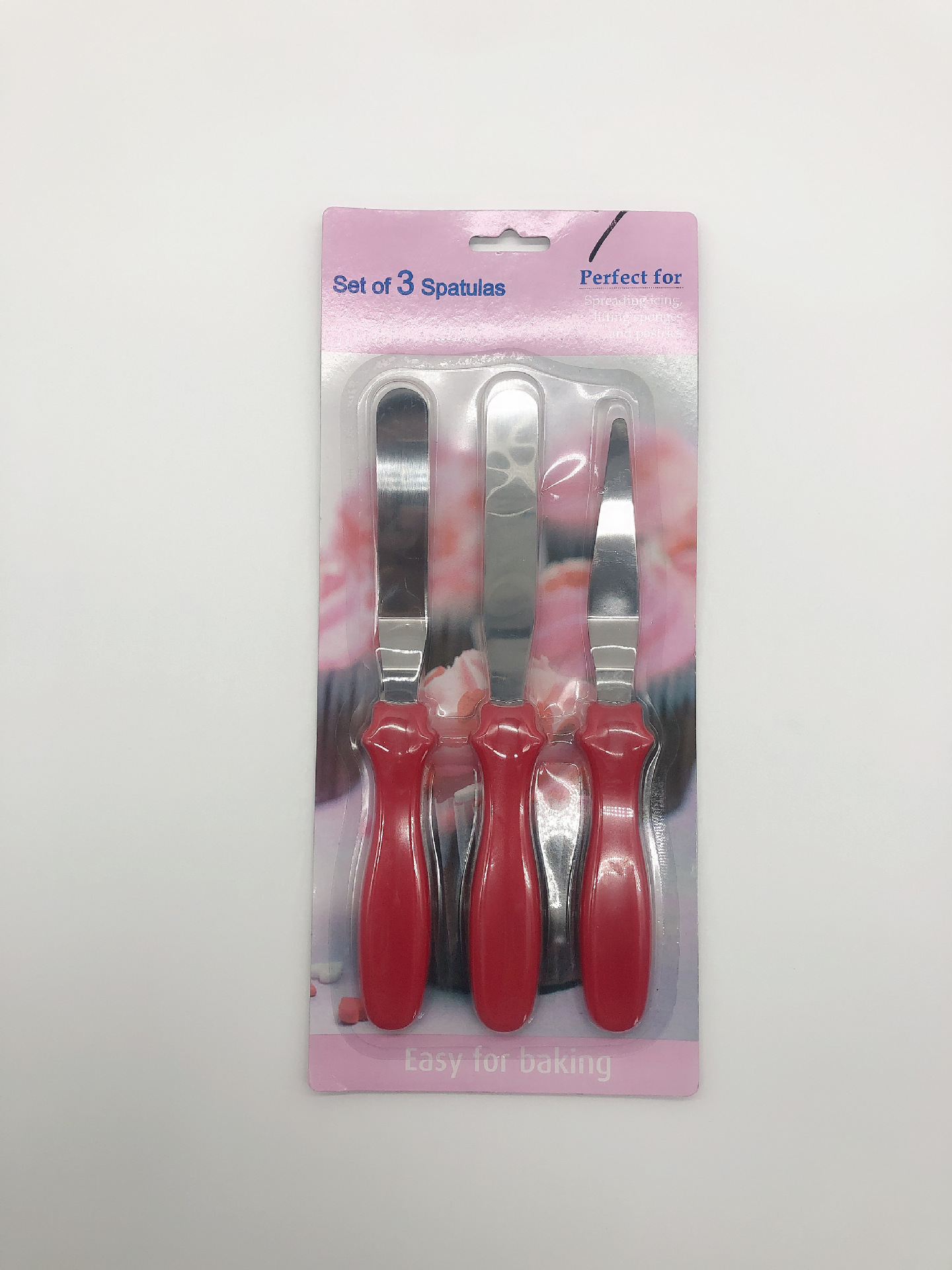 Stainless Steel Butter Knife Three-Piece Set Butter Knife Set Palette Knife Cake Decorating Spatula 4.5