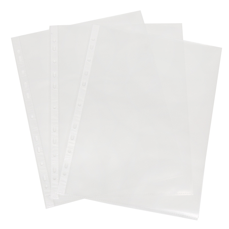 Thickened 11-Hole A4 File Bag 4C 11 Empty Loose-Leaf Bag File Protective Film Office Supplies Wholesale