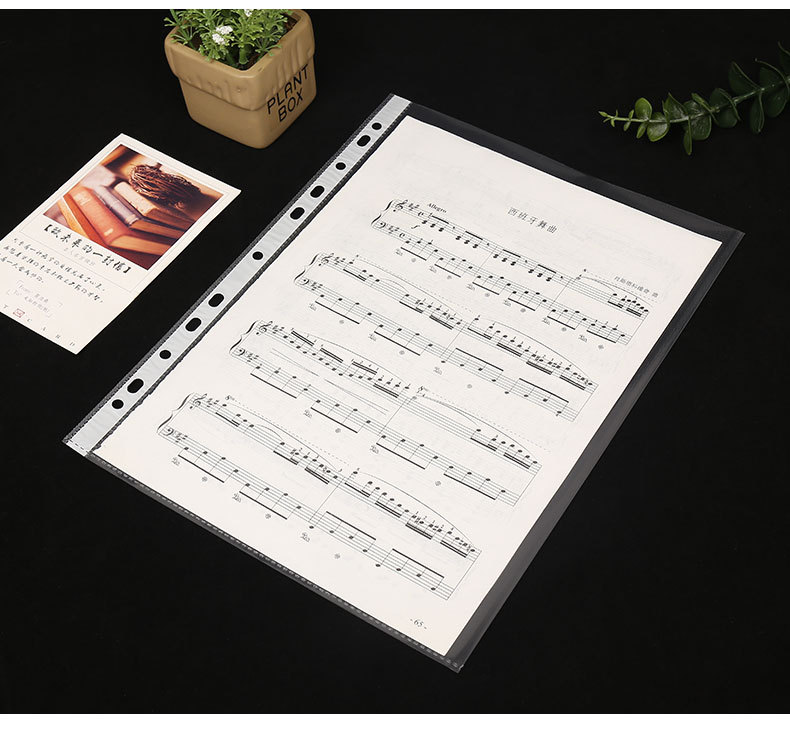 Thickened 11-Hole A4 File Bag 4C 11 Empty Loose-Leaf Bag File Protective Film Office Supplies Wholesale Thickened 11-Hole A4 File Bag 4C 11 Empty Loose-Leaf Bag File Protective Film Office Supplies Wholesale