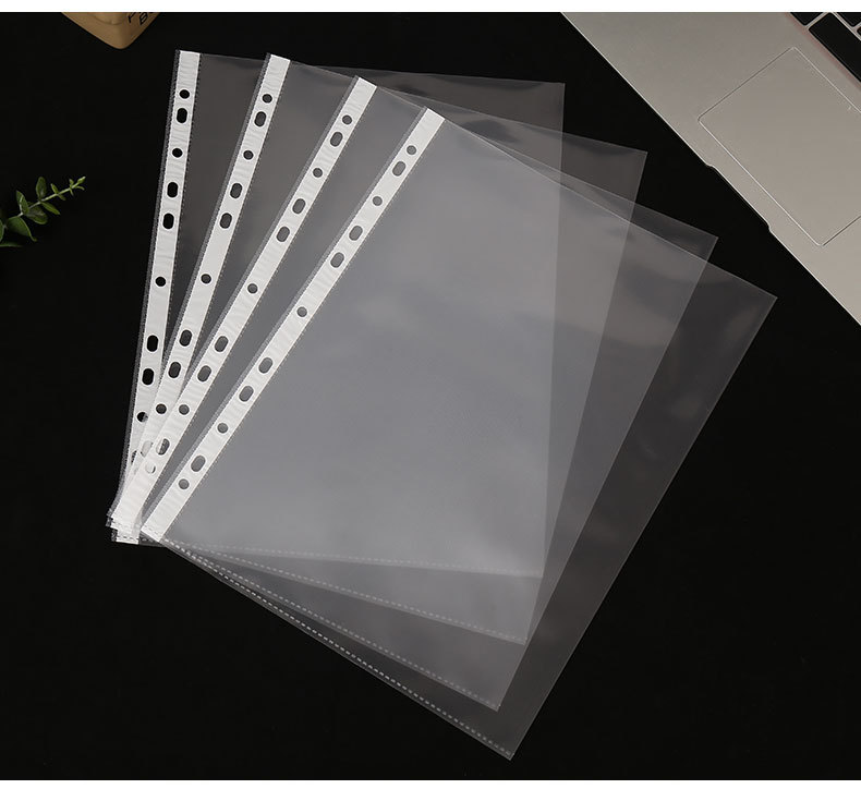 Thickened 11-Hole A4 File Bag 4C 11 Empty Loose-Leaf Bag File Protective Film Office Supplies Wholesale Thickened 11-Hole A4 File Bag 4C 11 Empty Loose-Leaf Bag File Protective Film Office Supplies Wholesale
