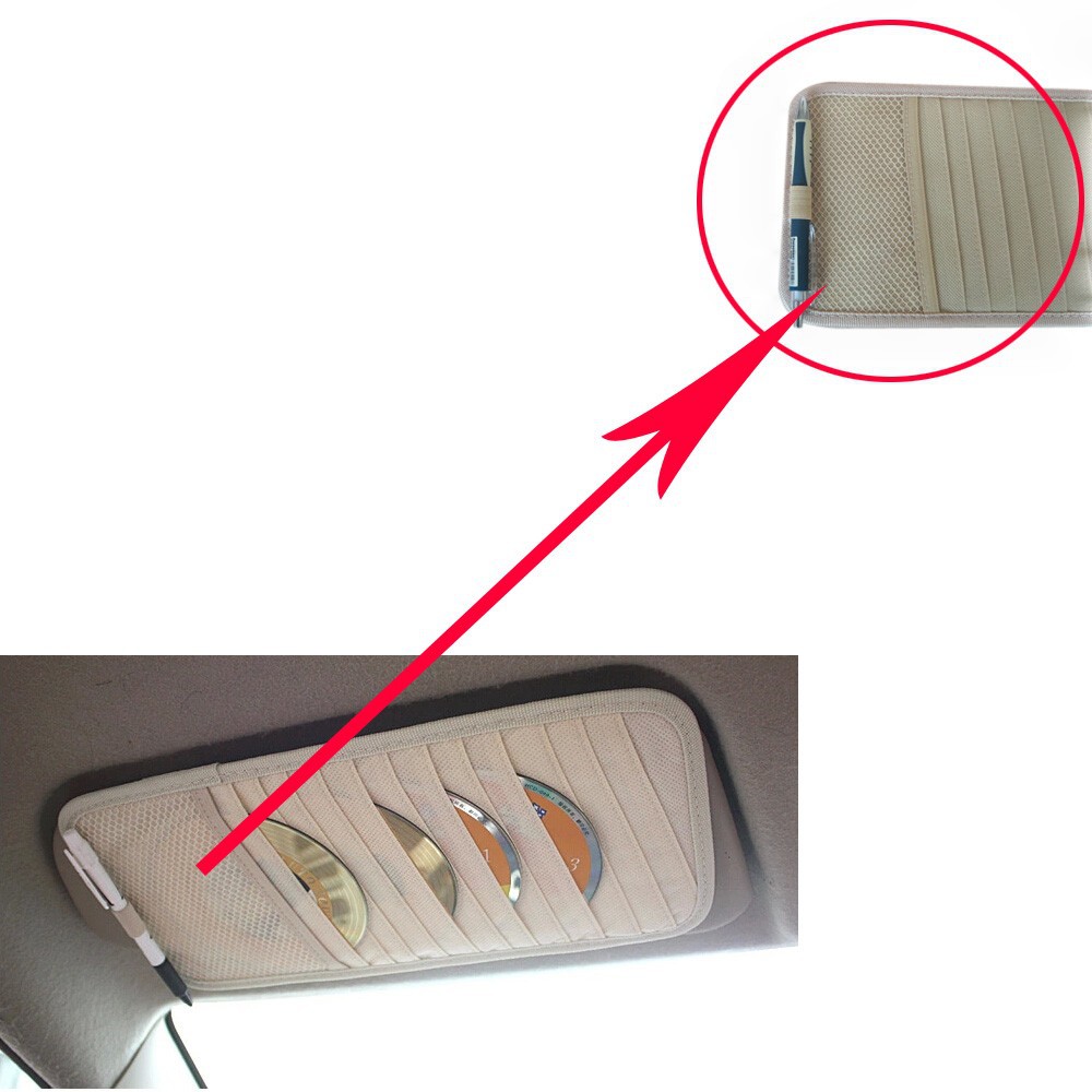 12-Piece Non-Woven CD Board Sun Visor CD Folder Car Simple CD Cover Sun Shade CD Folder Car Supplies