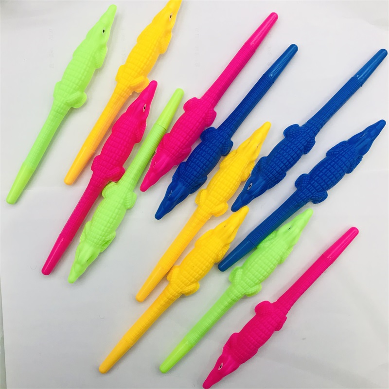 Creative Cute Cartoon Crocodile Shape Gel Pen Silicone Pen Signature Water-Based Paint Pen 0.5mm Black Changeable Core Creative Cute Cartoon Crocodile Shape Gel Pen Silicone Pen Signature Water-Based Paint Pen 0.5mm Black Changeable Core