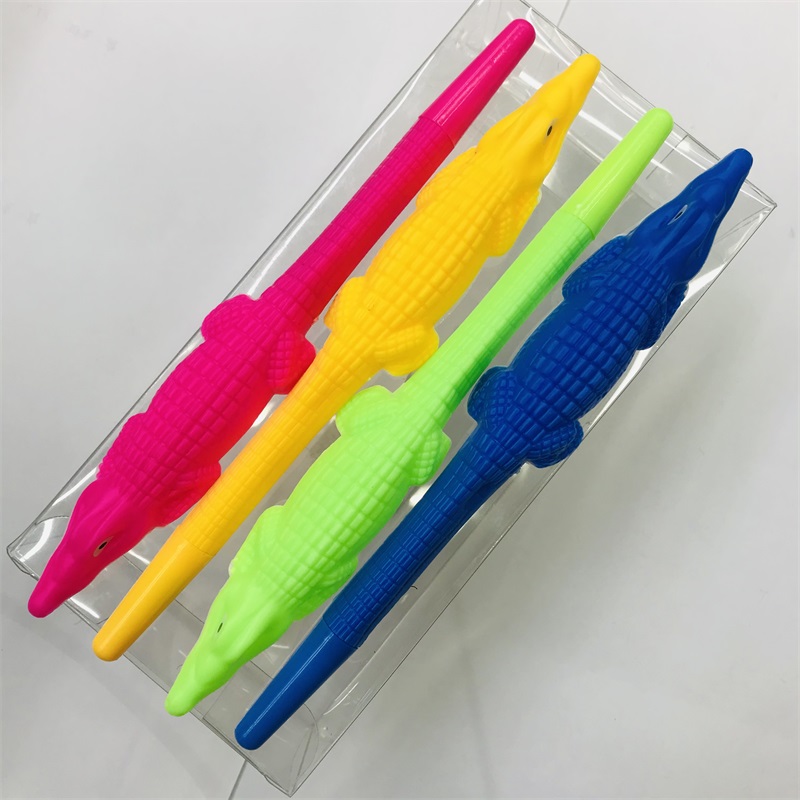 Creative Cute Cartoon Crocodile Shape Gel Pen Silicone Pen Signature Water-Based Paint Pen 0.5mm Black Changeable Core Creative Cute Cartoon Crocodile Shape Gel Pen Silicone Pen Signature Water-Based Paint Pen 0.5mm Black Changeable Core