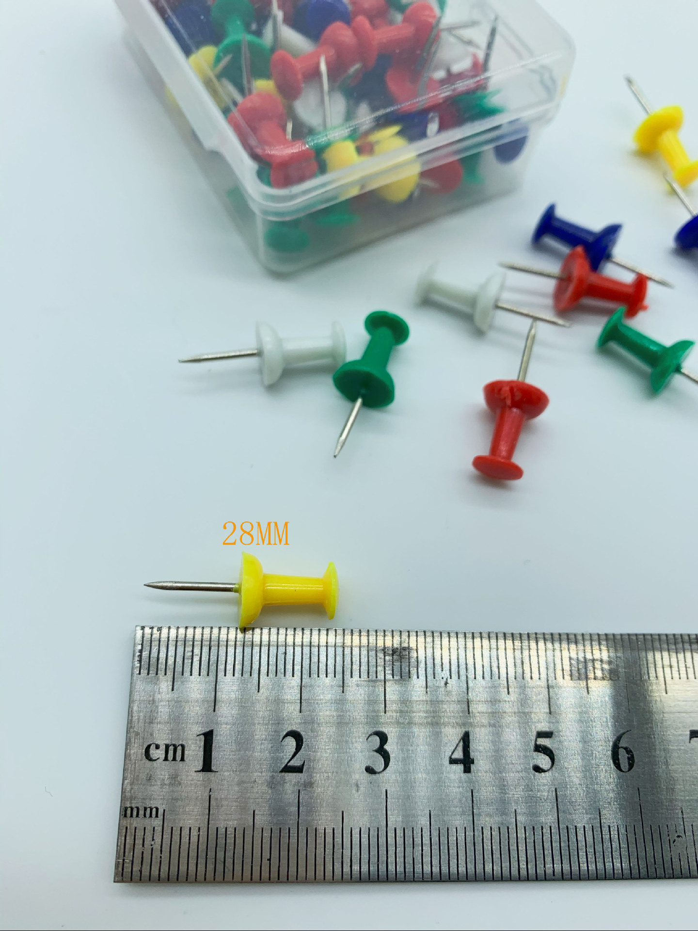 Dingli Office Supplies Color Push Pin Pin Kindergarten Pushpin Push Pin Corkboard Nail Painting Pushpin Factory Wholesale