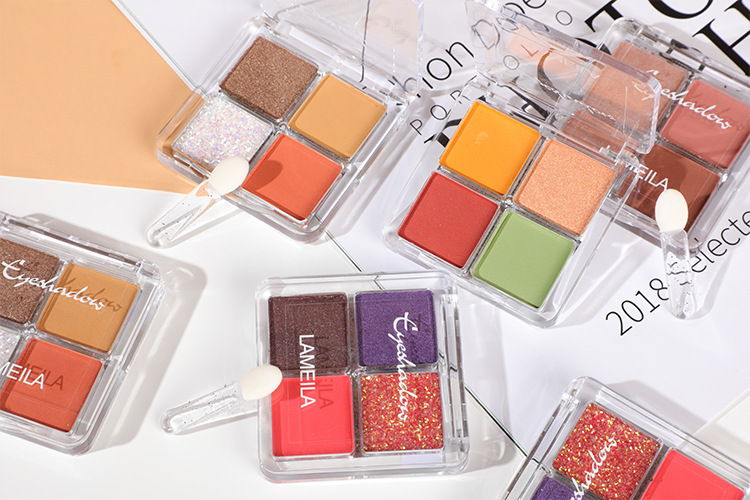 Free Shipping Tik Tok Live Stream Internet Celebrity Four Color Eyeshadow Palette Shimmer Matte Makeup Portable Lazy Eyeshadow Beauty Free Shipping Tik Tok Live Stream Internet Celebrity Four Color Eyeshadow Palette Shimmer Matte Makeup Portable Lazy Eyeshadow Beauty
