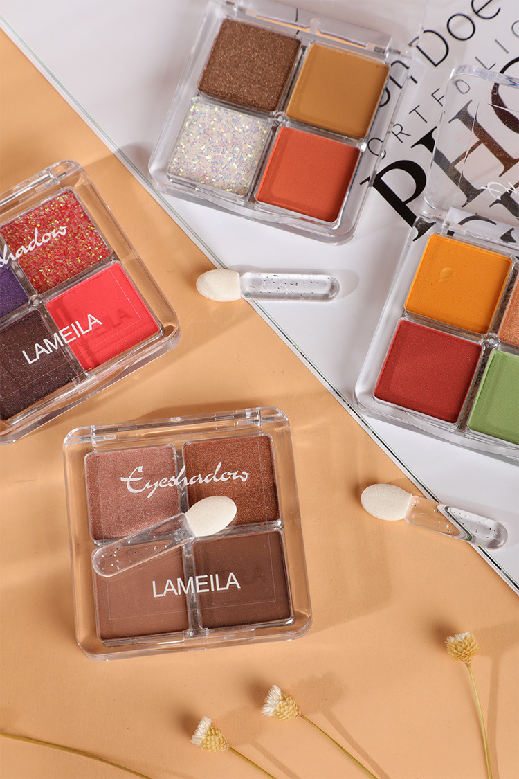 Free Shipping Tik Tok Live Stream Internet Celebrity Four Color Eyeshadow Palette Shimmer Matte Makeup Portable Lazy Eyeshadow Beauty Free Shipping Tik Tok Live Stream Internet Celebrity Four Color Eyeshadow Palette Shimmer Matte Makeup Portable Lazy Eyeshadow Beauty