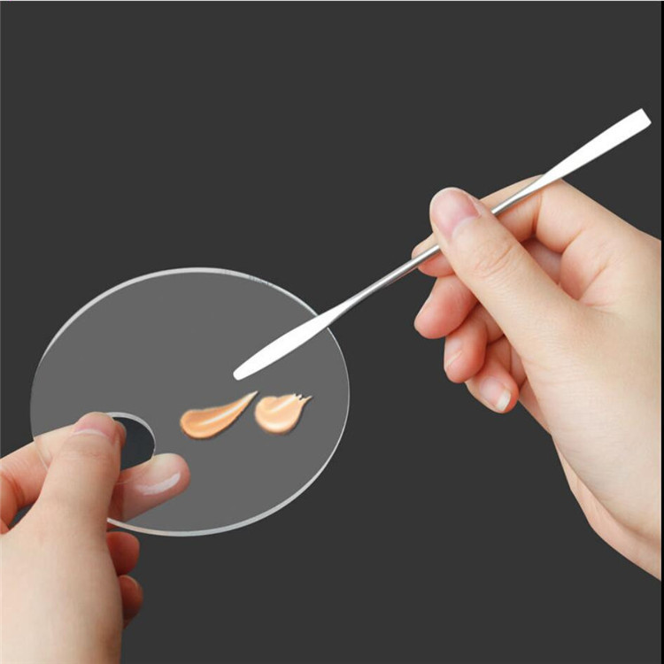 Foundation Palette Makeup Palette Acrylic Transparent Tone Liquid Foundation Makeup Artist Use Manicure Color Mixing Small Size
