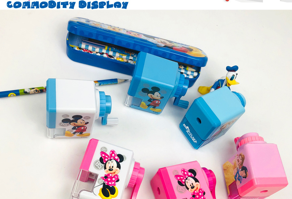 New Primary School Student Self-Arranged Pencil Shapper Children's Desktop Pencil Sharpener Hand Pencil Sharpener 6 Color Promotion Wholesale