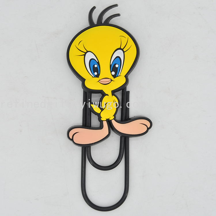 Hot Sale PVC Soft Glue Christmas Bookmark Cartoon Animal Creative Bookmarks Office Office Supplies Factory Direct Sales