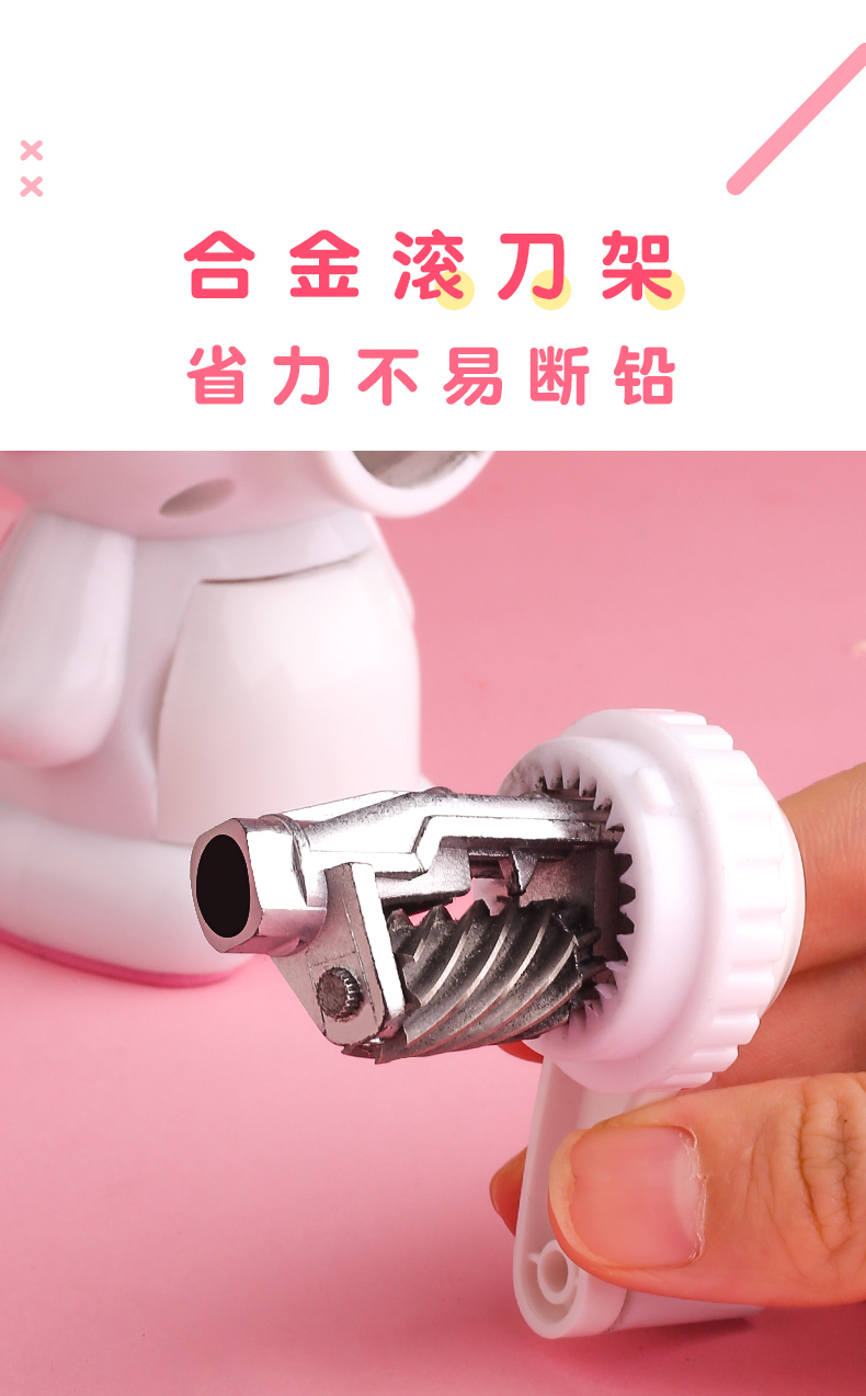 Creative Stationery Robot Hand-Cranking Pencil Sharpener Cute Cartoon Pencil Sharpener Students' Supplies Manual Rotation Penknife Creative Stationery Robot Hand-Cranking Pencil Sharpener Cute Cartoon Pencil Sharpener Students' Supplies Manual Rotation Penknife