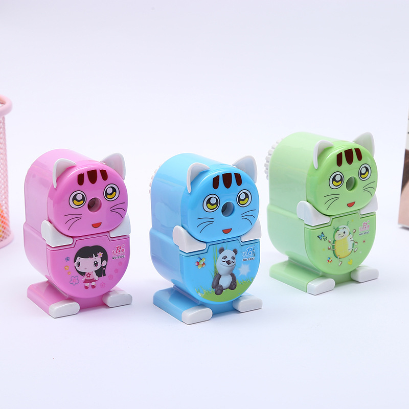 Manufacturers direct marketing creative cute spend cat pencil sharpener student cartoon pencil sharpener animal hand reeler Manufacturers direct marketing creative cute spend cat pencil sharpener student cartoon pencil sharpener animal hand reeler