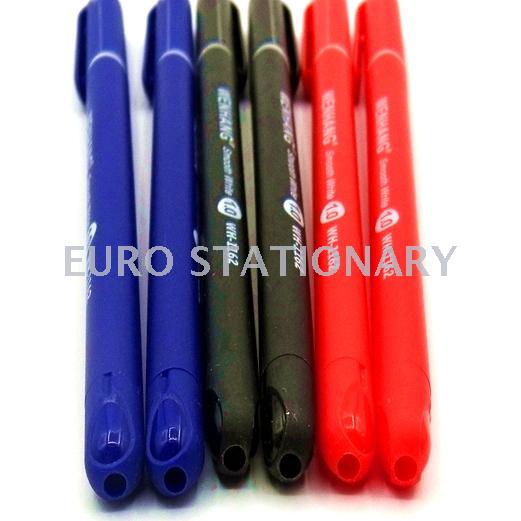 WENHANG1162 solid color scrub rod office supplies classic hook 1.0 ball point pen