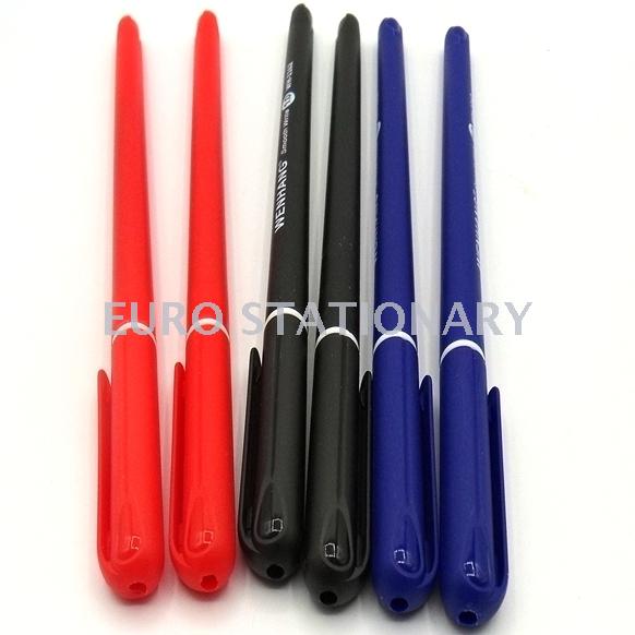 WENHANG1162 solid color scrub rod office supplies classic hook 1.0 ball point pen