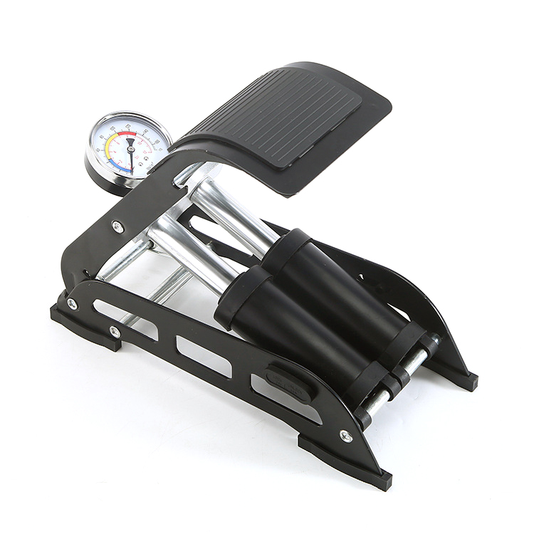 4512 Bicycle Pedal High Pressure Double Cylinder Inflator Folding Car Motorcycle Bicycle Double Cylinder Foot Air Pump
