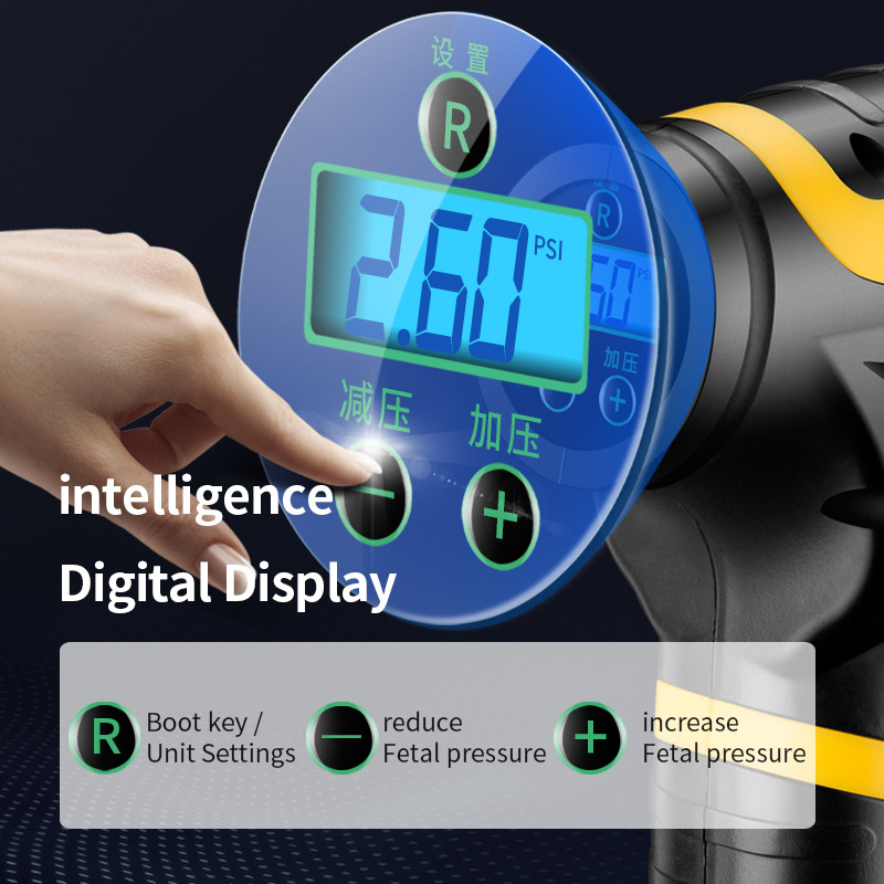 Vehicle Air Pump Car Inflatable Car Portable Electric Intelligent Multi-Function Tire Inflator Wireless