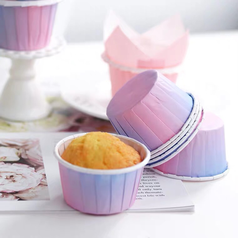 Paper Cup Cake Cup High Temperature Resistant Curling Muffin Cup Baking Mold Qi Feng Cake Anti-Oil Paper Paper Cups 50 Pieces Paper Cup Cake Cup High Temperature Resistant Curling Muffin Cup Baking Mold Qi Feng Cake Anti-Oil Paper Paper Cups 50 Pieces