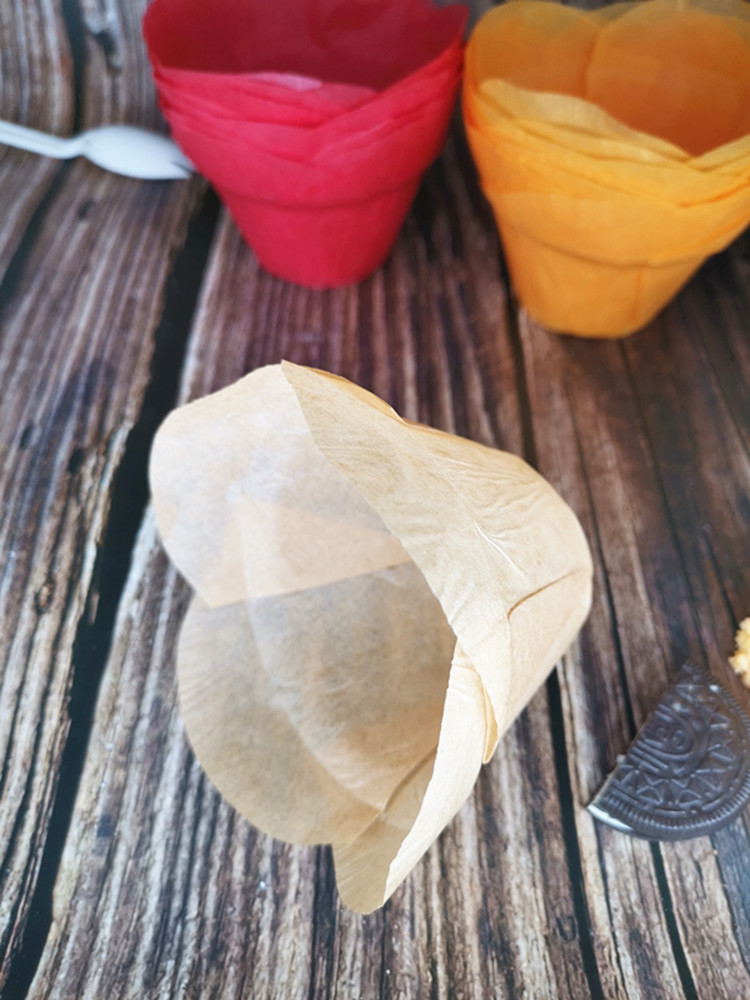 New Tulip Paper Cup High Temperature Resistant Variety Multicolor Cake Paper Cup Baking Supplies Cake Decoration New Tulip Paper Cup High Temperature Resistant Variety Multicolor Cake Paper Cup Baking Supplies Cake Decoration