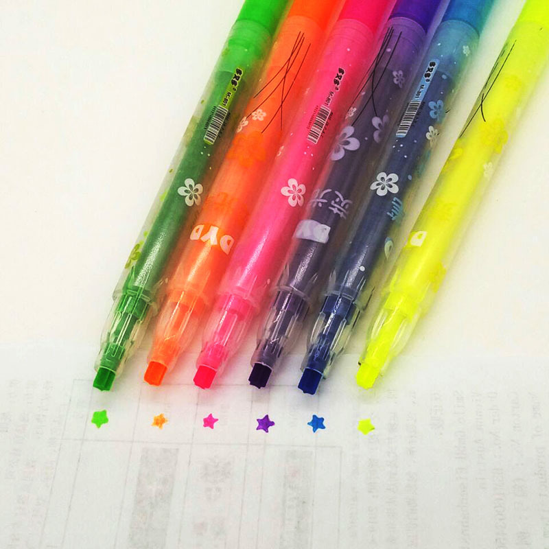 DYD's new cool star stamp highlighter kindergarten recognition five pointed star stamp highlighter marking DYD's new cool star stamp highlighter kindergarten recognition five pointed star stamp highlighter marking