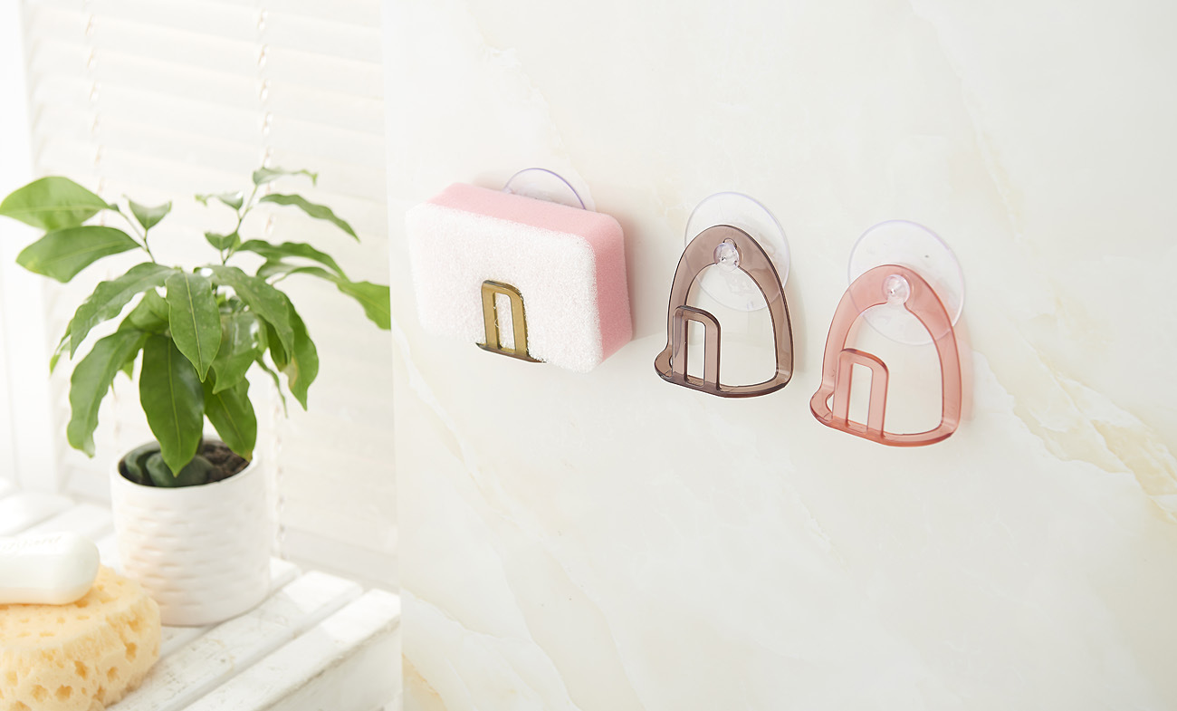 Benwanjia 1503 Suction Wall Sponge Rack Kitchen and Bathroom Draining Rack Strong Load-Bearing 3kg Washing and Repeated Use Benwanjia 1503 Suction Wall Sponge Rack Kitchen and Bathroom Draining Rack Strong Load-Bearing 3kg Washing and Repeated Use