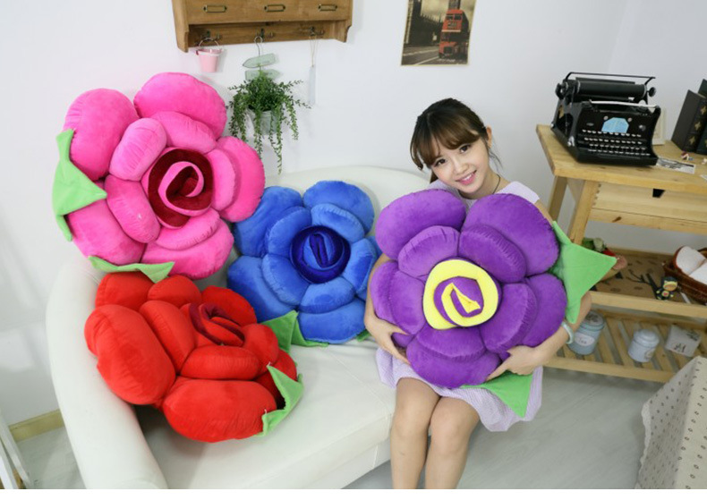 Cartoon Large Cute Rose Petals Pillow Car Car Cushion Back Cushion/Seat Cushion Girlfriend Valentine's Day Gift Cartoon Large Cute Rose Petals Pillow Car Car Cushion Back Cushion/Seat Cushion Girlfriend Valentine's Day Gift