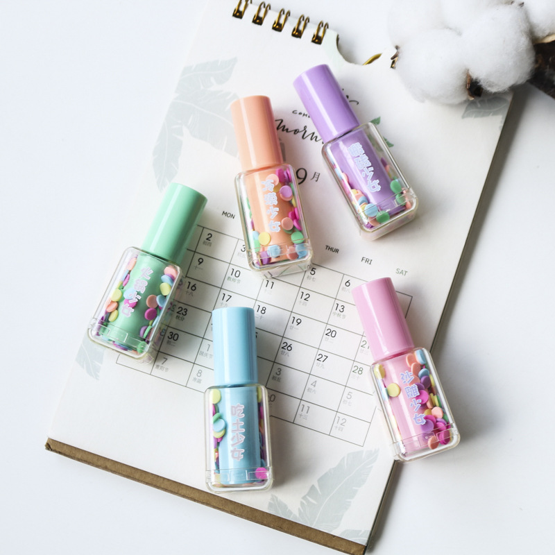 Girl heart highlighter - fairy appearance horizontal nail polish highlighter tr-cb00534