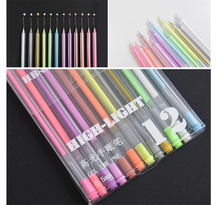 New highlighter creative hand account decorative color neutral pen second-class students DIY color graffiti New highlighter creative hand account decorative color neutral pen second-class students DIY color graffiti