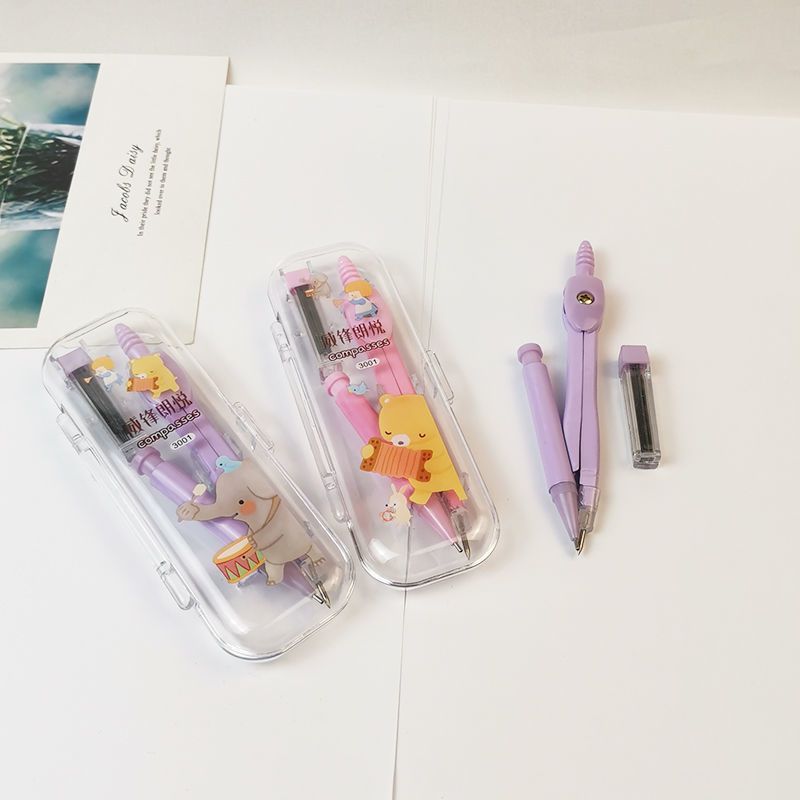 Compasses Ruler Set Elementary School Student Students&#039; Supplies School Supplies Drawing Circle Tool Drawing Tool Compasses Metal