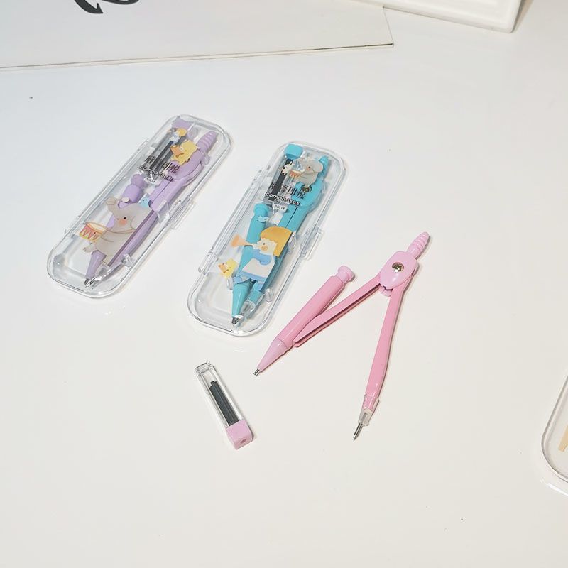 Compasses Ruler Set Elementary School Student Students&#039; Supplies School Supplies Drawing Circle Tool Drawing Tool Compasses Metal
