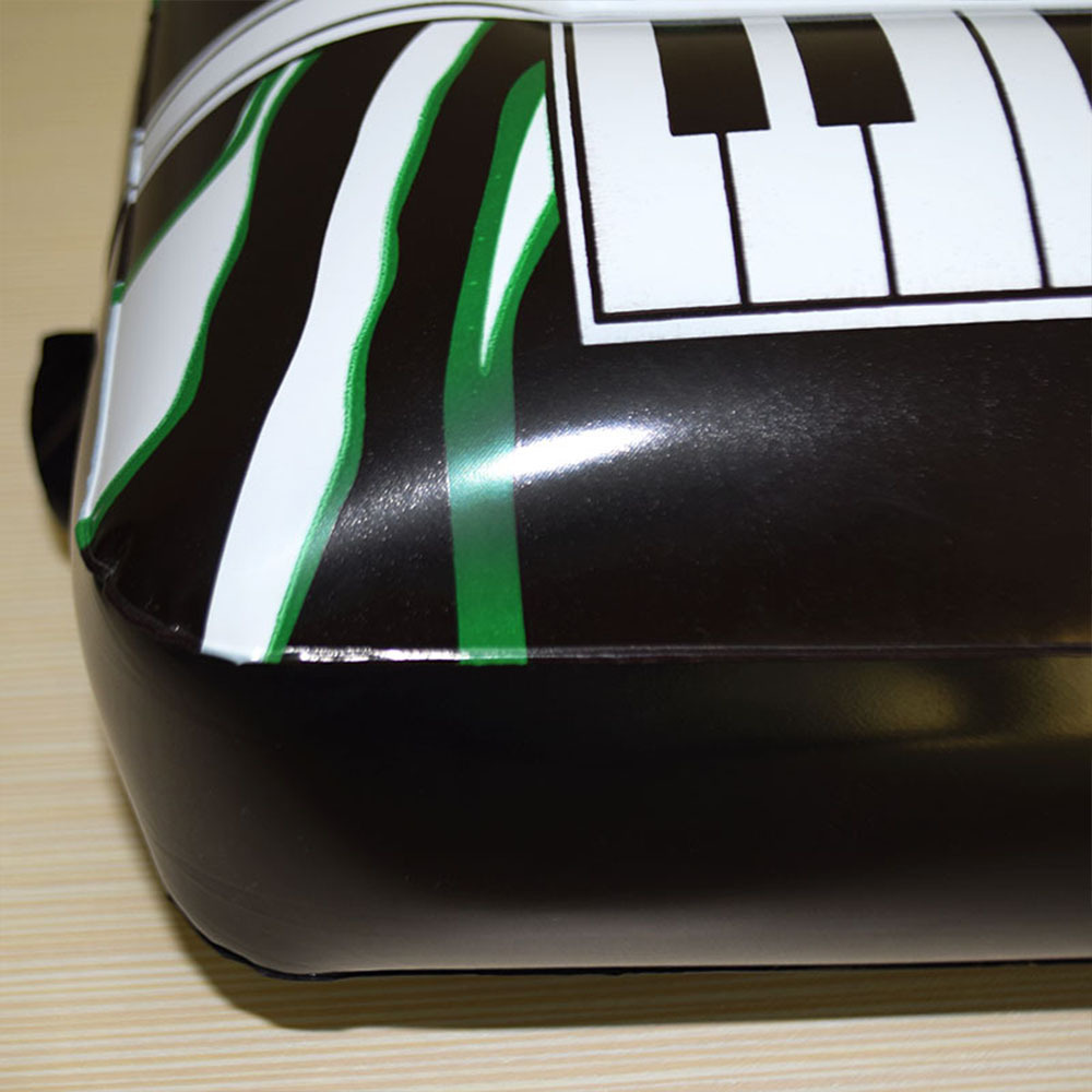 PVC Inflatable Electronic Keyboard Musical Instrument Toys Cross-Border Blowing Piano Factory in Stock Wholesale
