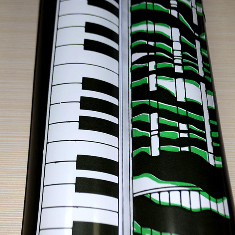 PVC Inflatable Electronic Keyboard Musical Instrument Toys Cross-Border Blowing Piano Factory in Stock Wholesale