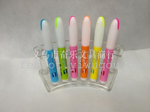 Supply new style hook-free single-head cartoons in color highlighter