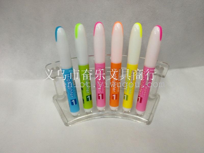 Supply new style hook-free single-head cartoons in color highlighter