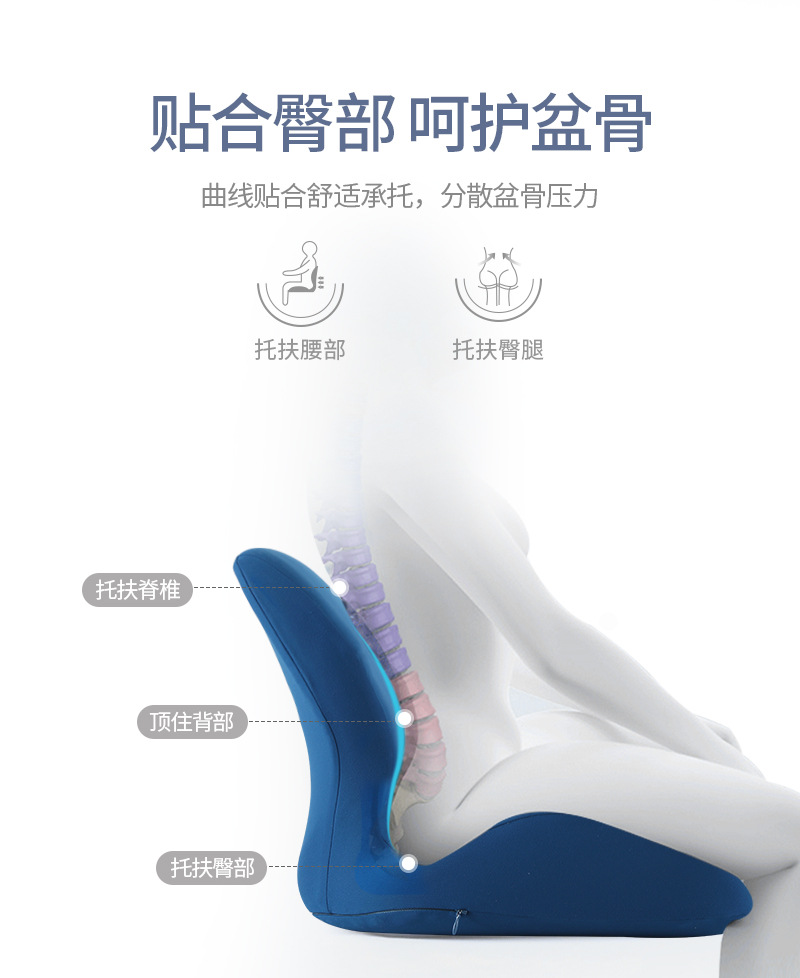 Cross-Border Amazon Chair Cushion Memory Foam Office Tatami Seat Cushion Car Cushion Lazy Integrated Back Cushion/Seat Cushion Cross-Border Amazon Chair Cushion Memory Foam Office Tatami Seat Cushion Car Cushion Lazy Integrated Back Cushion/Seat Cushion