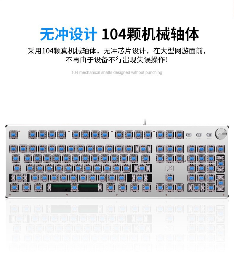 Technology K913 Real Mechanical Keyboard Green Axis Gaming Electronic Sports Office Desktop Notebook Color Matching Personality Customized