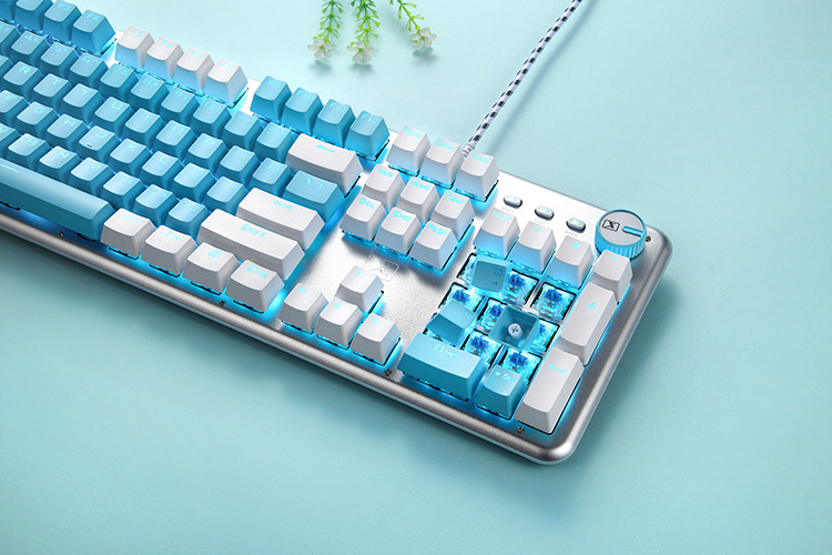 Technology K913 Real Mechanical Keyboard Green Axis Gaming Electronic Sports Office Desktop Notebook Color Matching Personality Customized