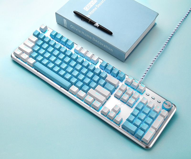 Technology K913 Real Mechanical Keyboard Green Axis Gaming Electronic Sports Office Desktop Notebook Color Matching Personality Customized