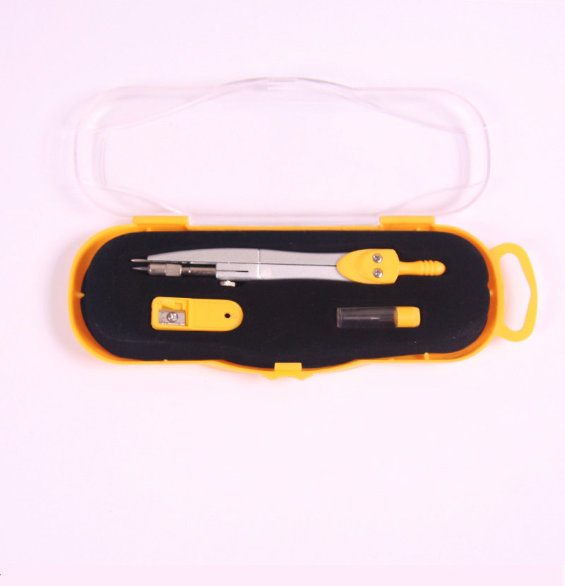 Professional Drawing Compass Ruler Compasses Set Student Drawing Multifunctional Metal Compass Factory Direct Sales