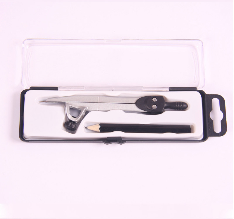 Professional Drawing Compass Ruler Compasses Set Student Drawing Multifunctional Metal Compass Factory Direct Sales