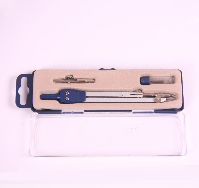 Professional Drawing Compass Ruler Compasses Set Student Drawing Multifunctional Metal Compass Factory Direct Sales