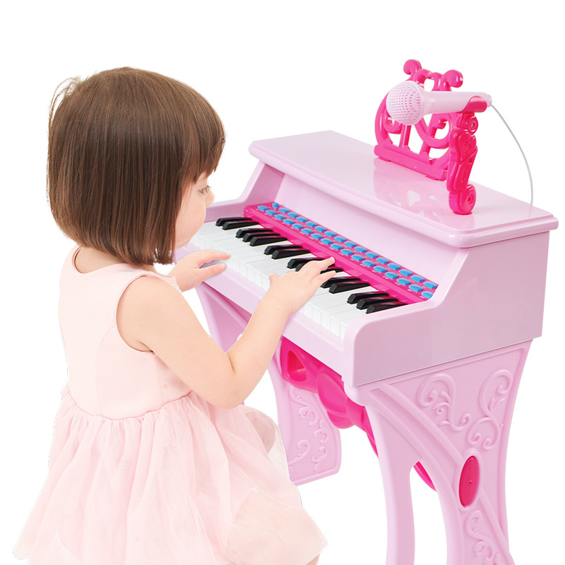 Children&#039;s Electronic Keyboard 37 Key Early Education Kindergarten Music Puzzle 0-3 Years Old Early Education Puzzle Piano Toys Children