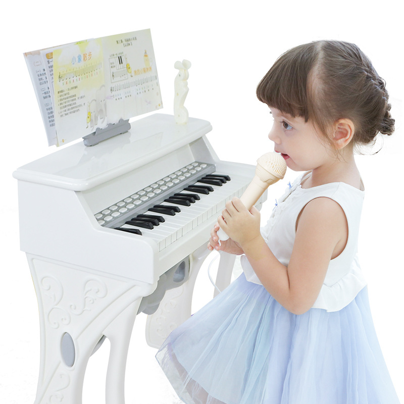 Children&#039;s Electronic Keyboard 37 Key Early Education Kindergarten Music Puzzle 0-3 Years Old Early Education Puzzle Piano Toys Children