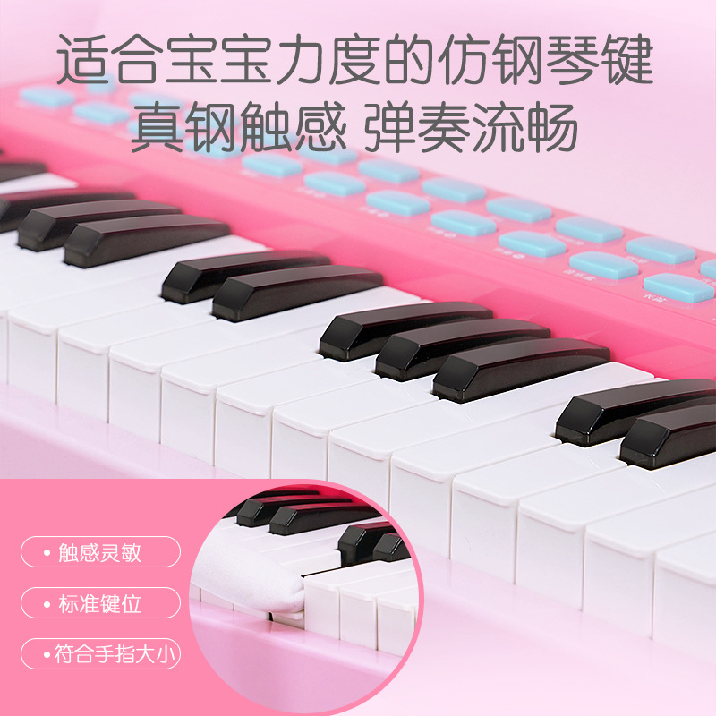 Children&#039;s Electronic Keyboard 37 Key Early Education Kindergarten Music Puzzle 0-3 Years Old Early Education Puzzle Piano Toys Children