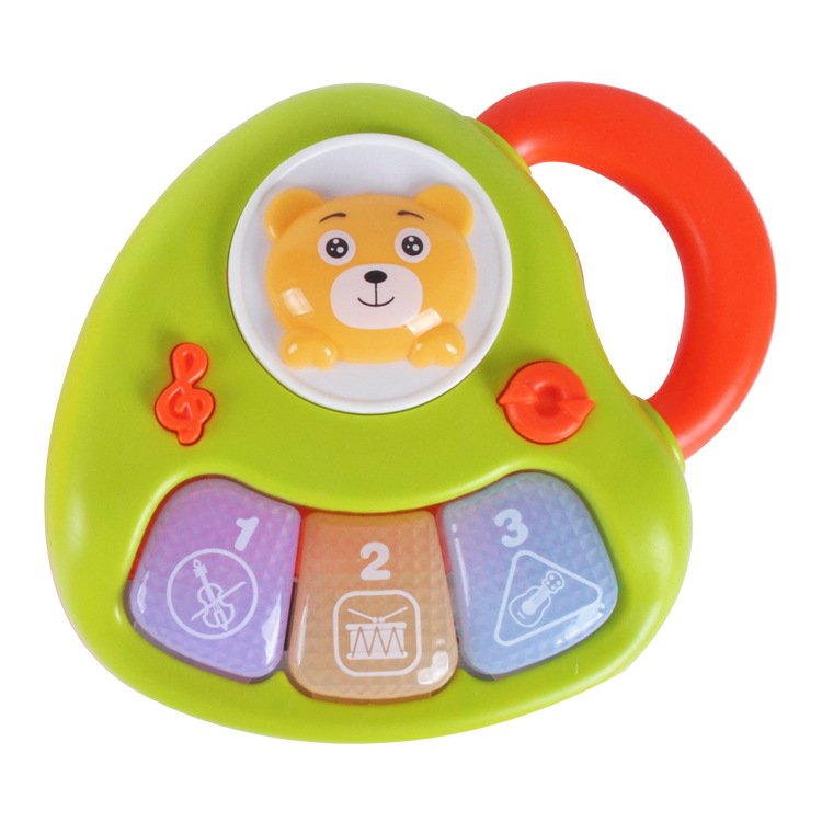 New Cartoon Three-Key Learning Piano Lighting Music Children&#039;s Electronic Keyboard Early Childhood Education Musical Instrument Toys Wholesale