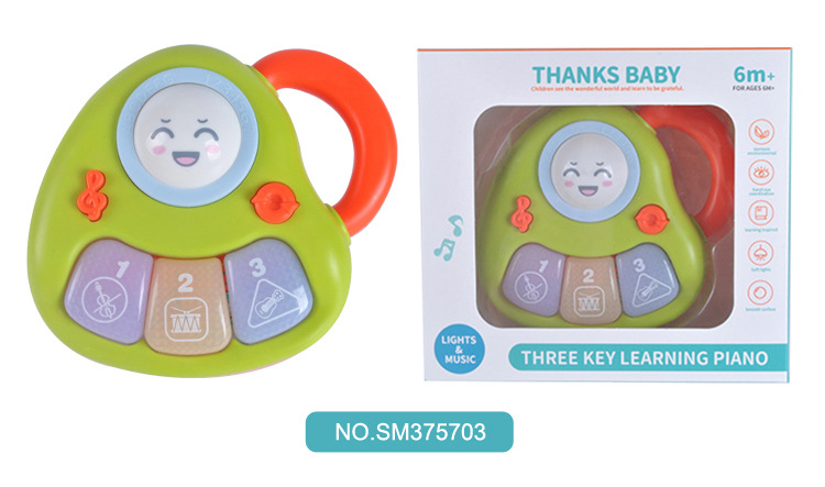 New Cartoon Three-Key Learning Piano Lighting Music Children's Electronic Keyboard Early Childhood Education Musical Instrument Toys Wholesale New Cartoon Three-Key Learning Piano Lighting Music Children's Electronic Keyboard Early Childhood Education Musical Instrument Toys Wholesale