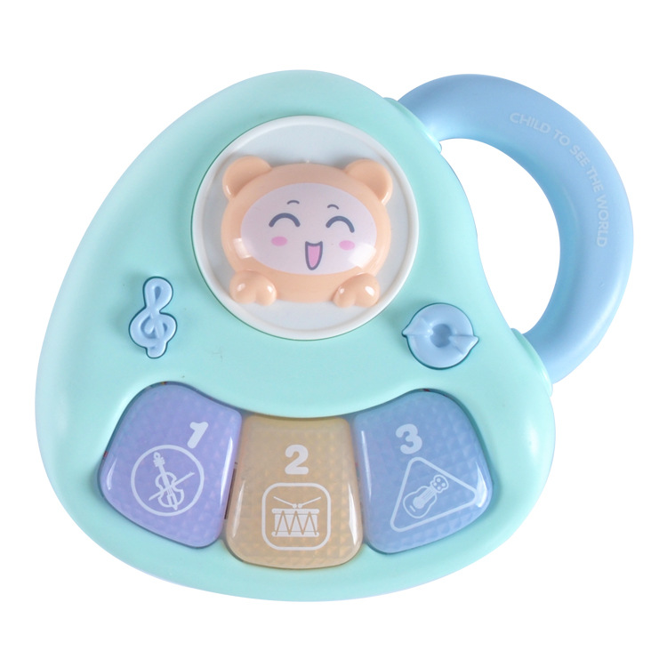 New Cartoon Three-Key Learning Piano Lighting Music Children&#039;s Electronic Keyboard Early Childhood Education Musical Instrument Toys Wholesale